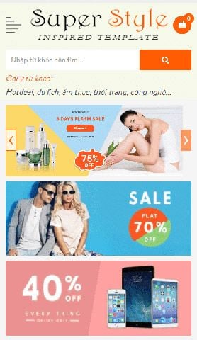 Mẫu website super style