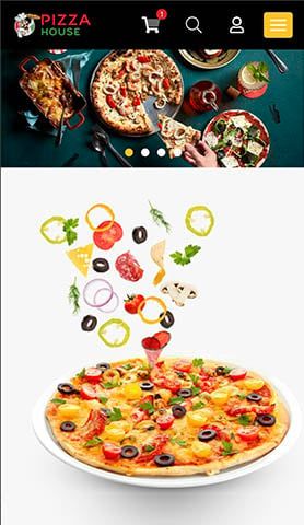 Mẫu website Pizza House