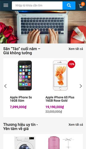 Mẫu website metro store