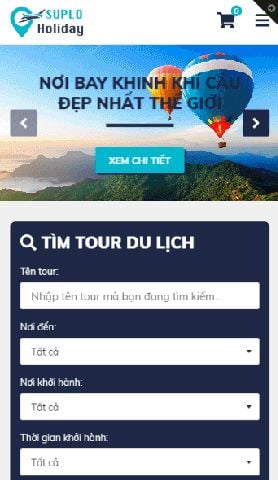 Mẫu website suplo holiday
