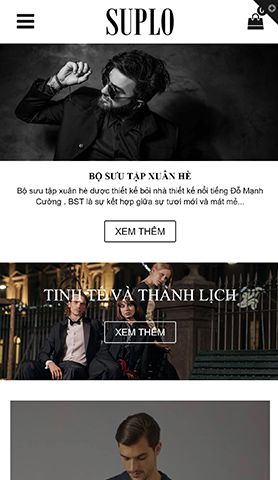Mẫu website suplo gent