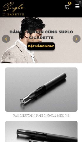 Mẫu website suplo cigar