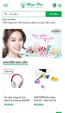 Mẫu website mega plus
