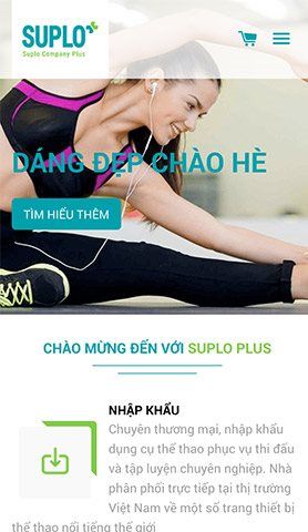 Mẫu website suplo company plus