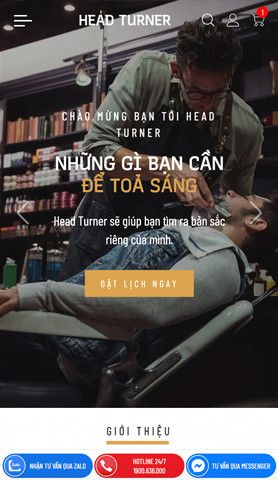 Mẫu website Head Turner