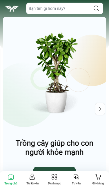 Mẫu website Mew Plant