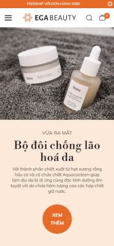 Mẫu website EGA Beauty