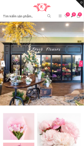 Mẫu website F1GENZ Flower - Tiệm Hoa