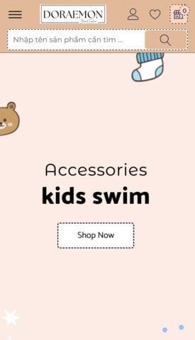 Mẫu website DoraBaby