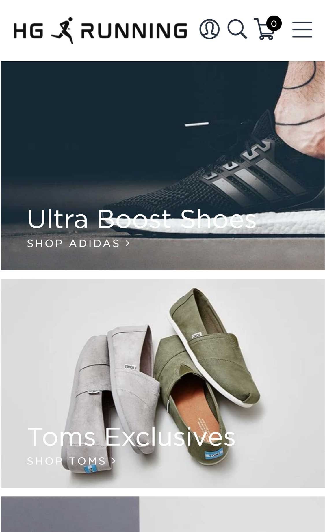 Mẫu website HG Running