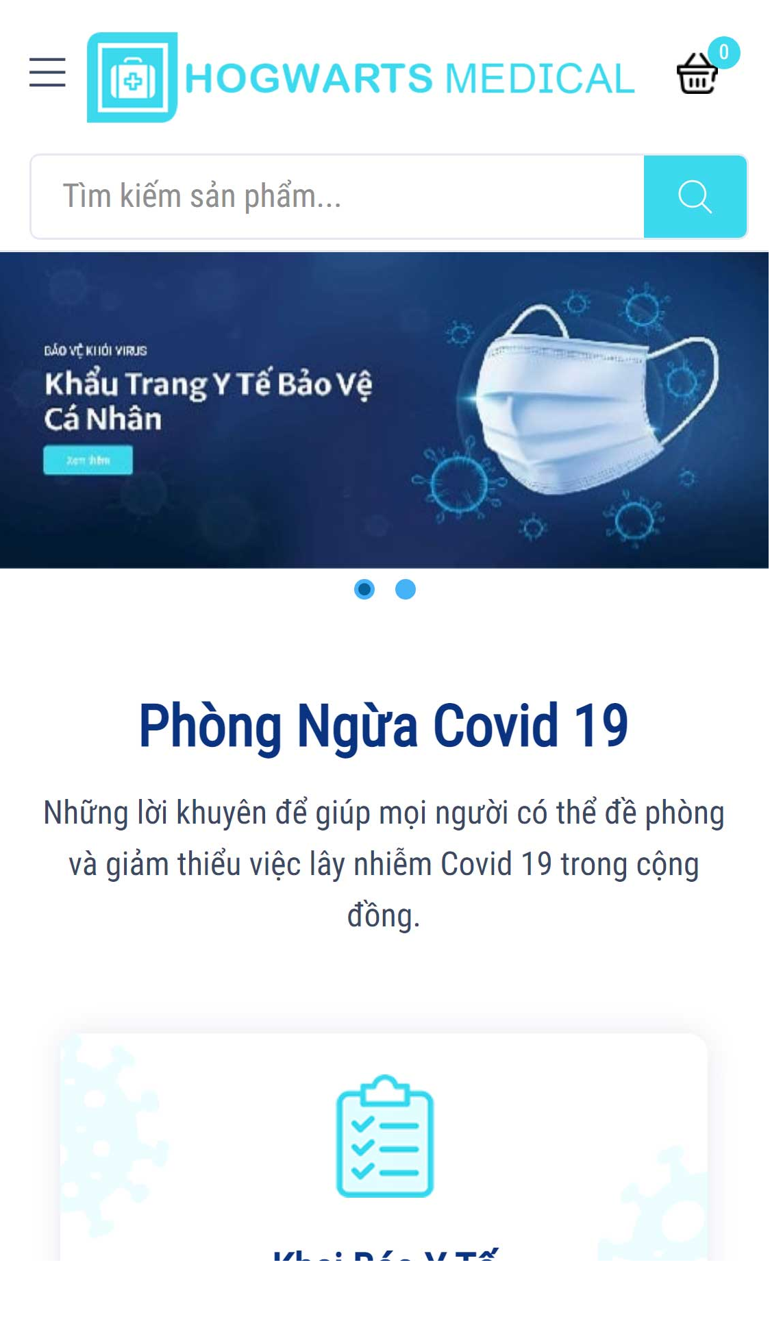Mẫu website HG Medical