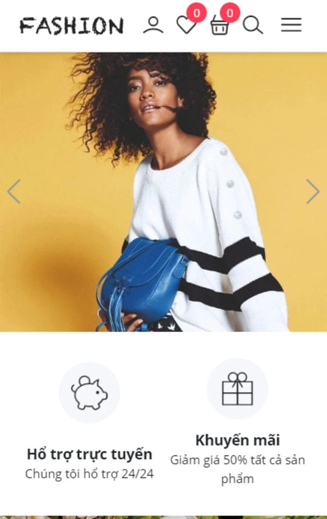 Mẫu website F1GENZ Fashion - Thời trang