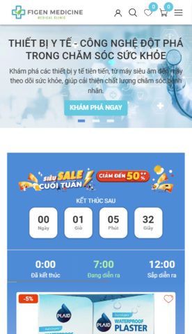 Mẫu website F1GENZ Medical -  Y Tế
