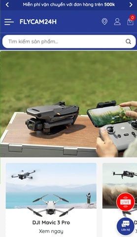 Mẫu website Flycam24h