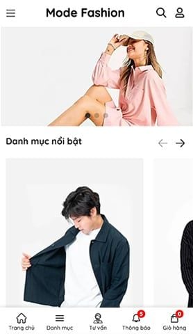 Mẫu website Mode Fashion