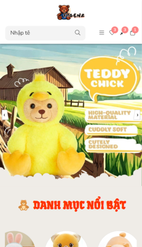 Mẫu website F1GENZ Toy - Đồ chơi