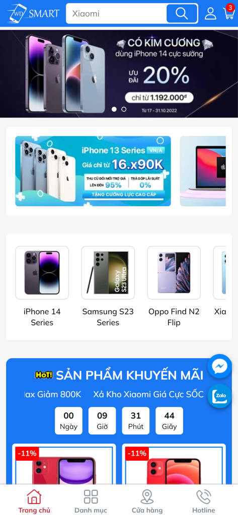 Mẫu website WD Smart