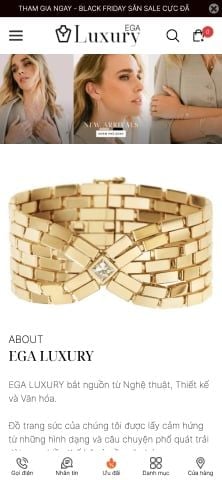 Mẫu website EGA Luxury