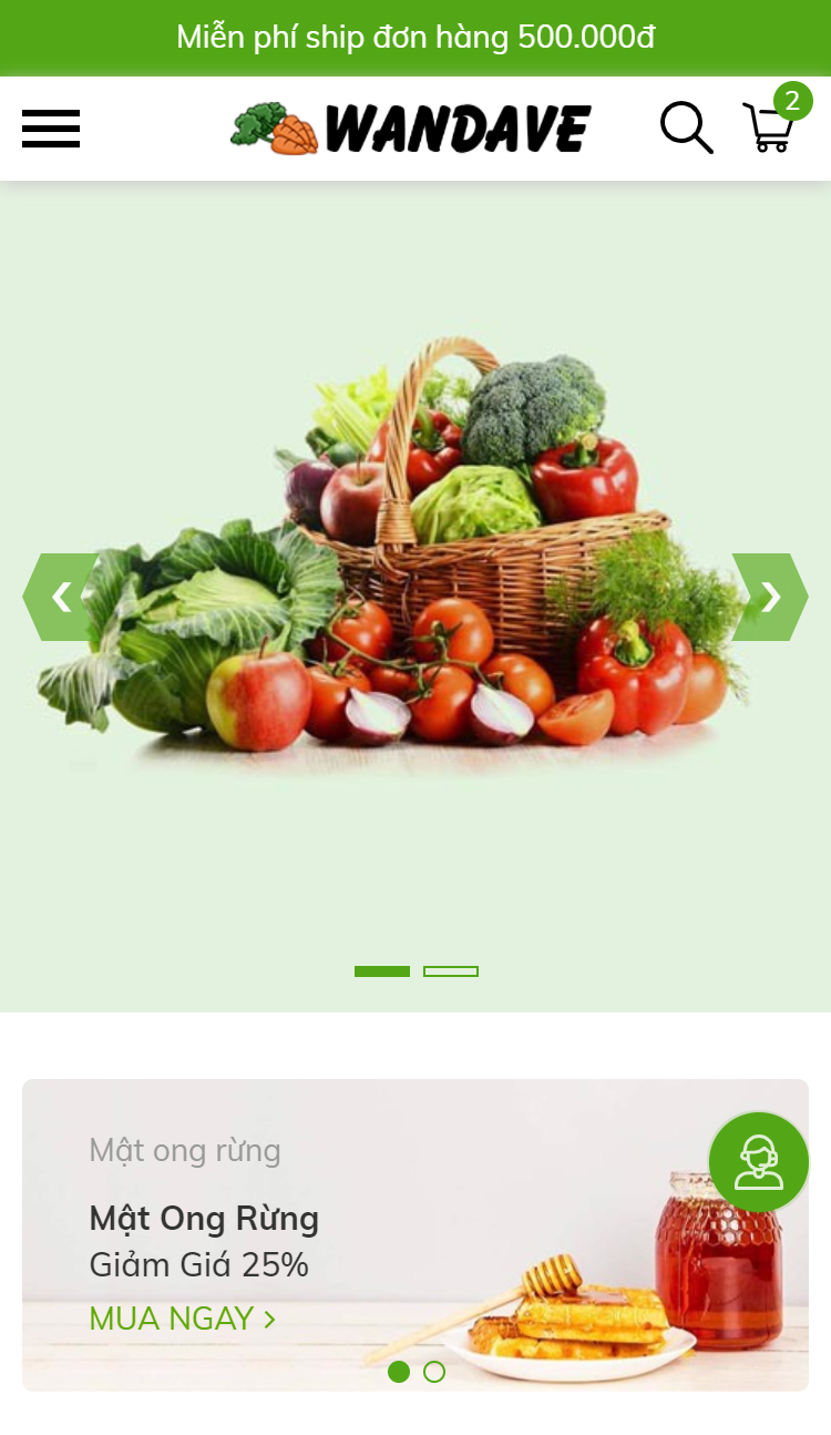 Mẫu website Wandave