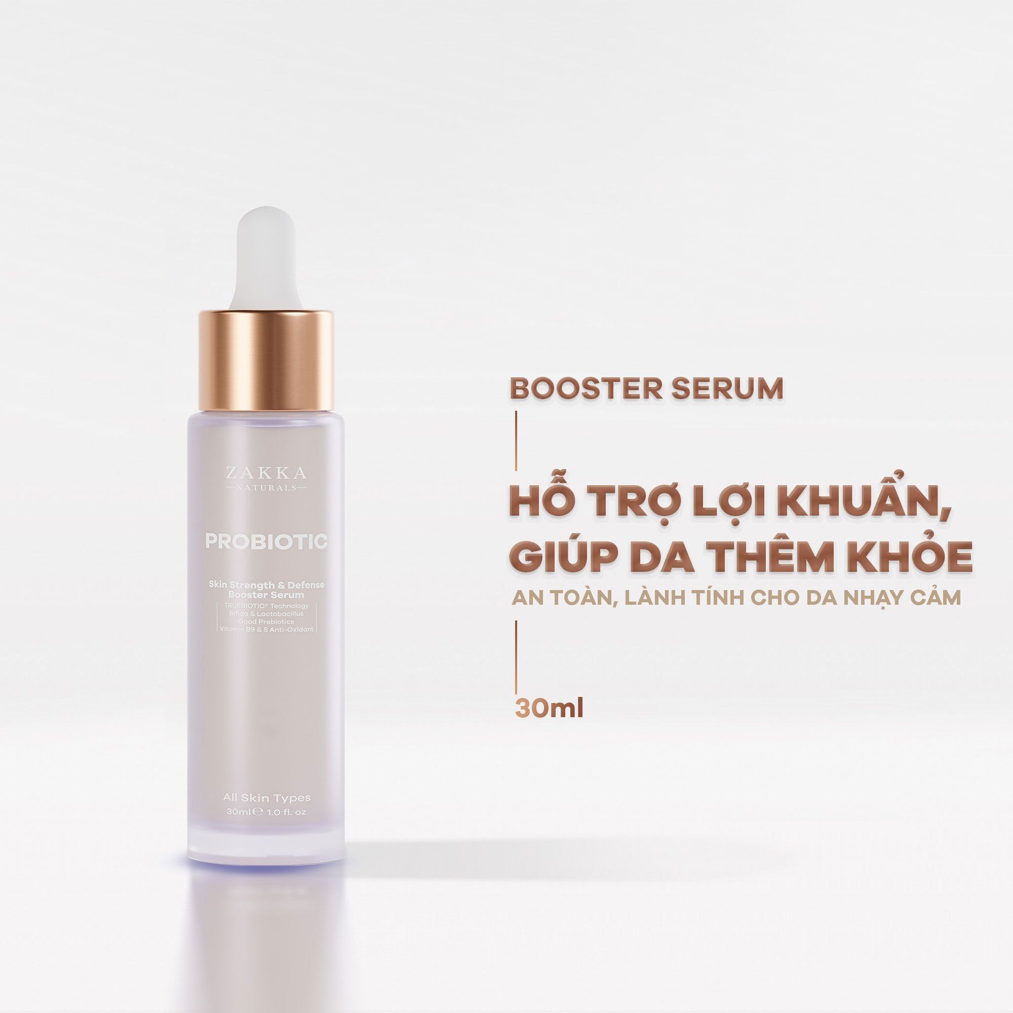  Tinh Chất Tăng Cường Sức Đề Kháng Cho Da Và Ngừa Vấn Đề Tái Phát Probiotic Skin Strength & Defense Booster Serum 30ml 