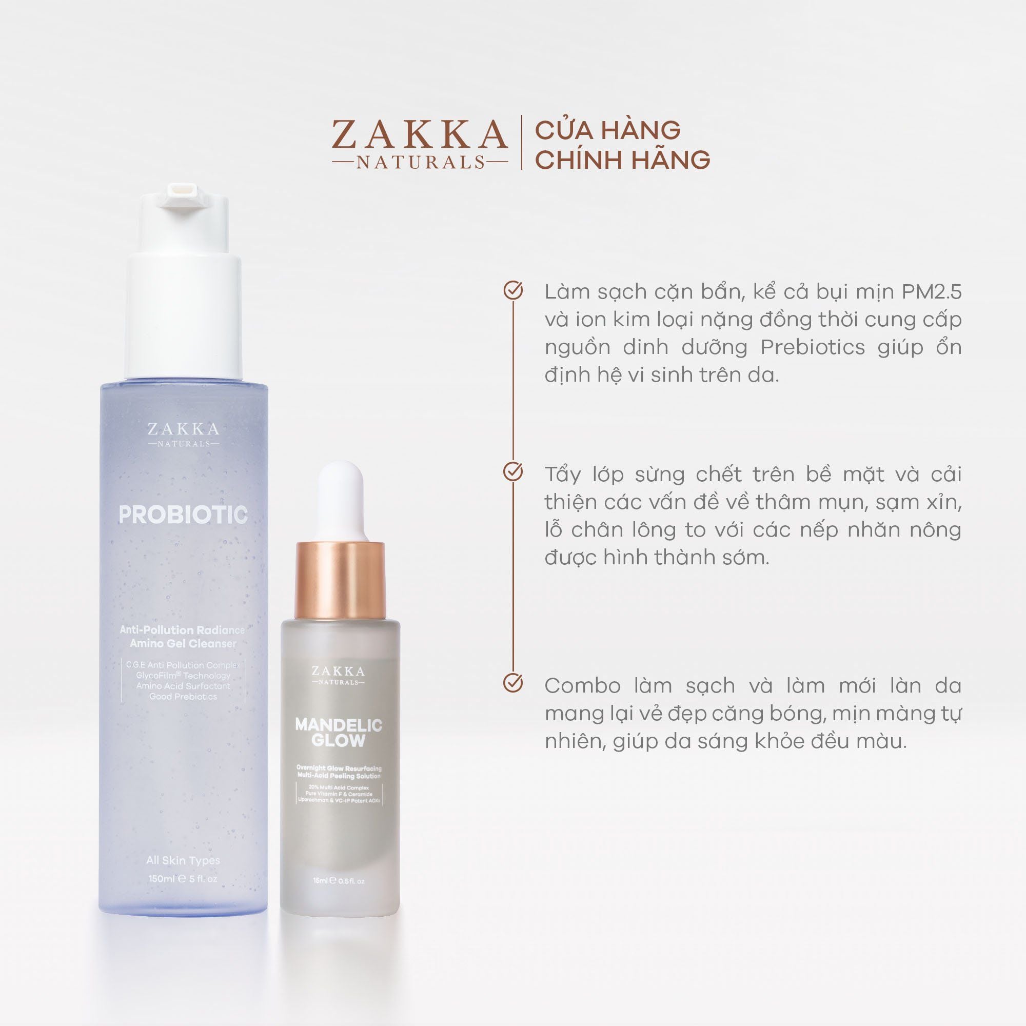  Combo Sạch Sâu _ Tái Tạo Và Căng Bóng Da 