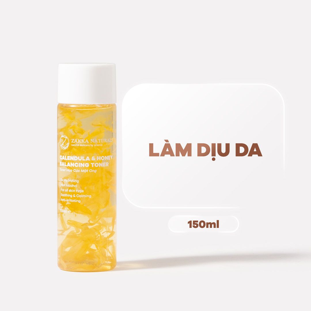  Toner Hoa Cúc Dịu Nhẹ Cho Da Nhạy Cảm Calendula & Honey Balancing 150ml 