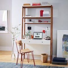 Bàn học Mid-Century Modern có kệ sách #38001