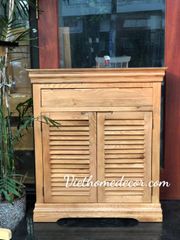 Tủ giày 2 cánh lá sách 1 hộc kéo #38015