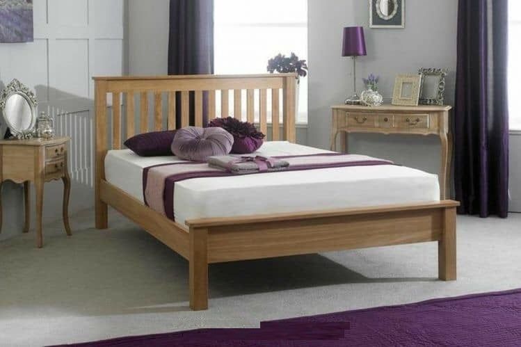 Giường ngủ 1.4m gỗ sồi #4994
