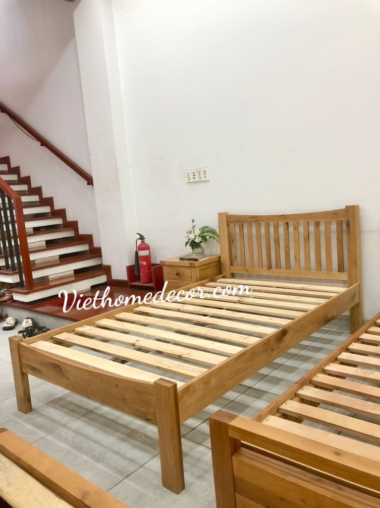 Giường ngũ gỗ sồi reclaim #5992BED