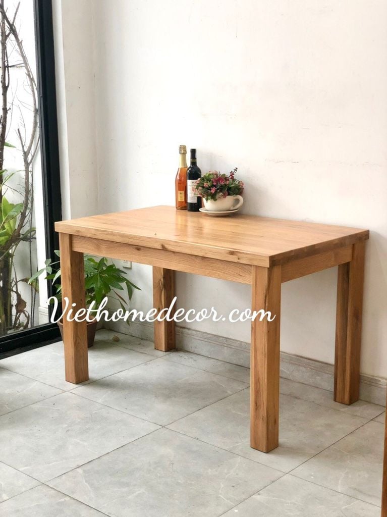 Bộ bàn ăn sồi + ghế 5 nan #5084W