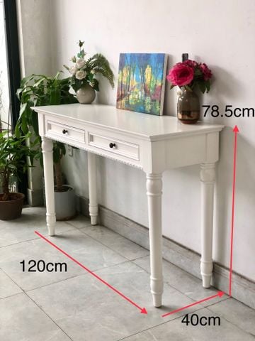 Bàn console/ trang trí/ bàn làm việc/  #9336WHI