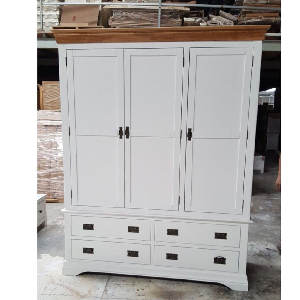 Tủ áo 3 cánh 4 hộc kéo #9082