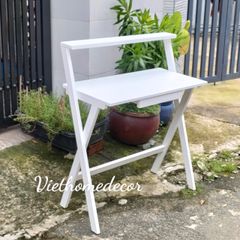Bàn học chân X trắng #9267WHI