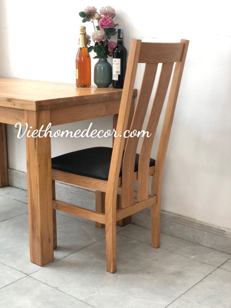 Ghế 2 nan nệm gỗ sồi #9046