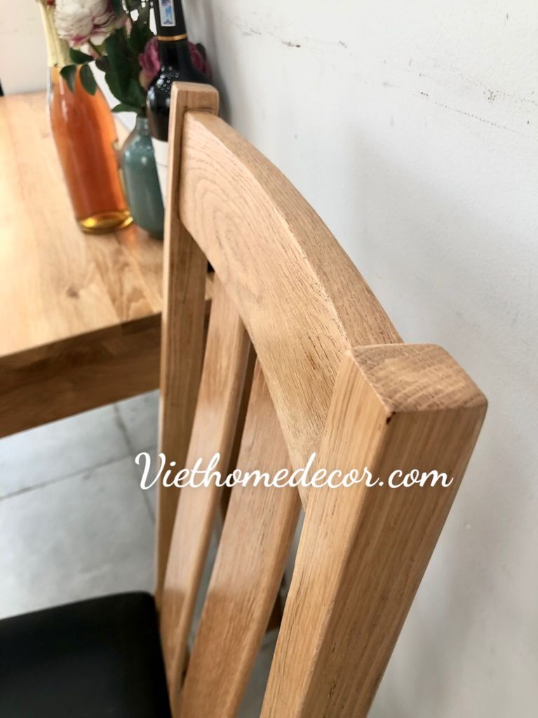 Ghế 2 nan nệm gỗ sồi #9046