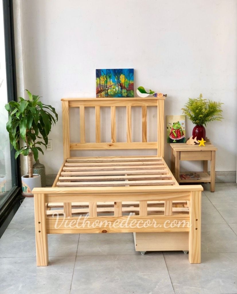 Giường ngủ 2 hộc kéo Kent Bed #8358draw