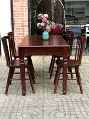 Bộ bàn ăn chân tiện #9323