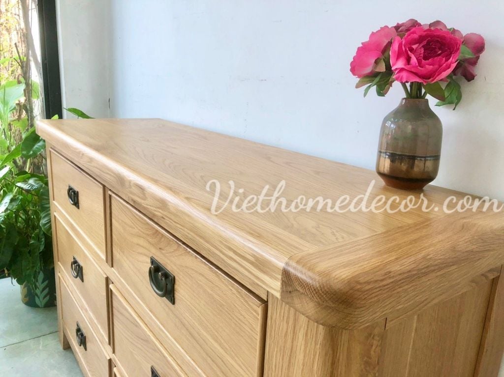 Tủ ngăn kéo gỗ sồi #9335