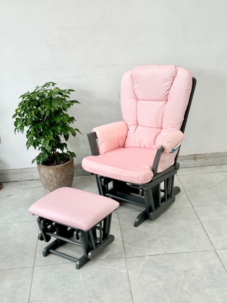 Ghế Lắc Thư Giãn Có Khóa - Glider Rocker #GL06-Pink
