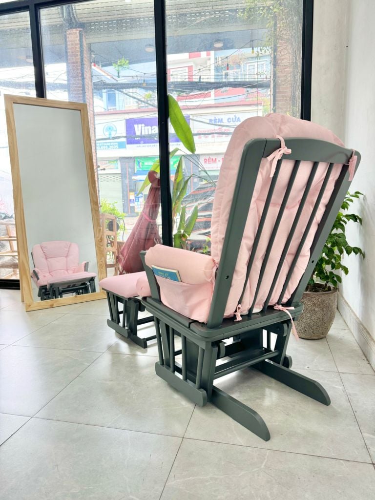 Ghế Lắc Thư Giãn Có Khóa - Glider Rocker #GL06-Pink