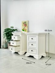 Tủ đầu giường bộ Caden #5292WHI