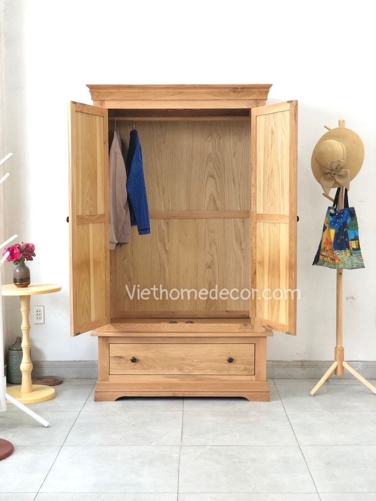 Tủ áo 2 cánh sồi Chambery #5159NA
