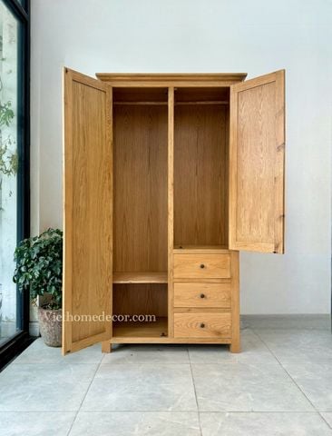 Tủ áo 2 cánh 3 hộc Vancouver #5078