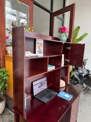 Bàn làm việc/ Bàn học liền kệ nâu #5635