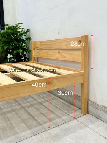Giường gỗ thông Pine #8483