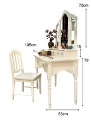 Bàn trang đểm trắng #9221