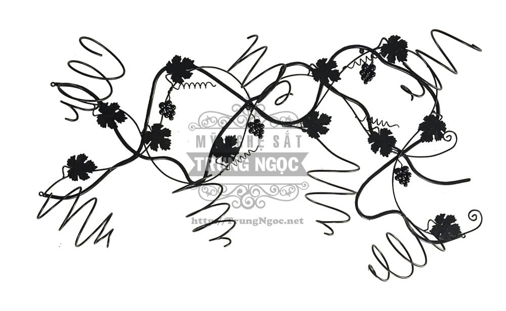 kệ rượu sắt 7 chai