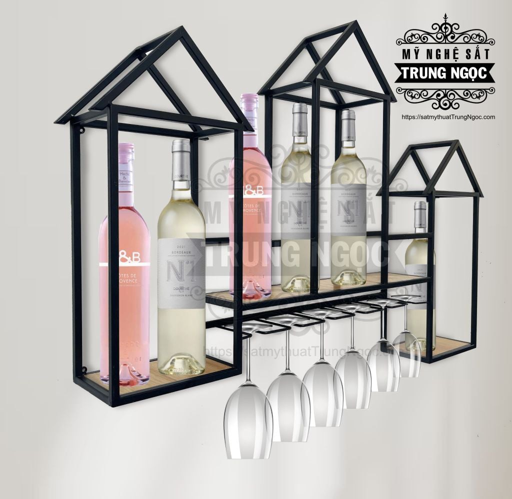 kệ rượu treo tường