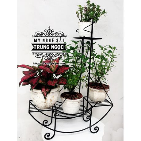 Kệ trưng hoa / cây cảnh sân vườn bằng sắt nghệ thuật - 5